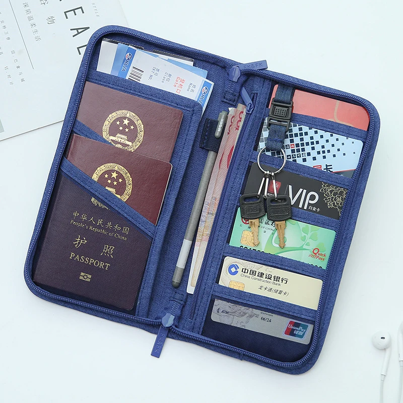 

Men Women's Passport Holder Credit Business Card Package ID Document bags Card Pack Clutch Credit cardholder purse Travel Wallet