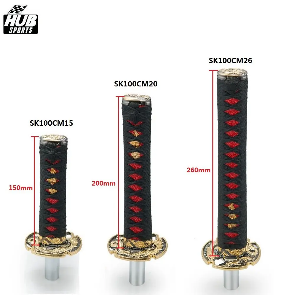 Jdm короткий самурайский меч рычаг переключения передач 200 мм металлическая