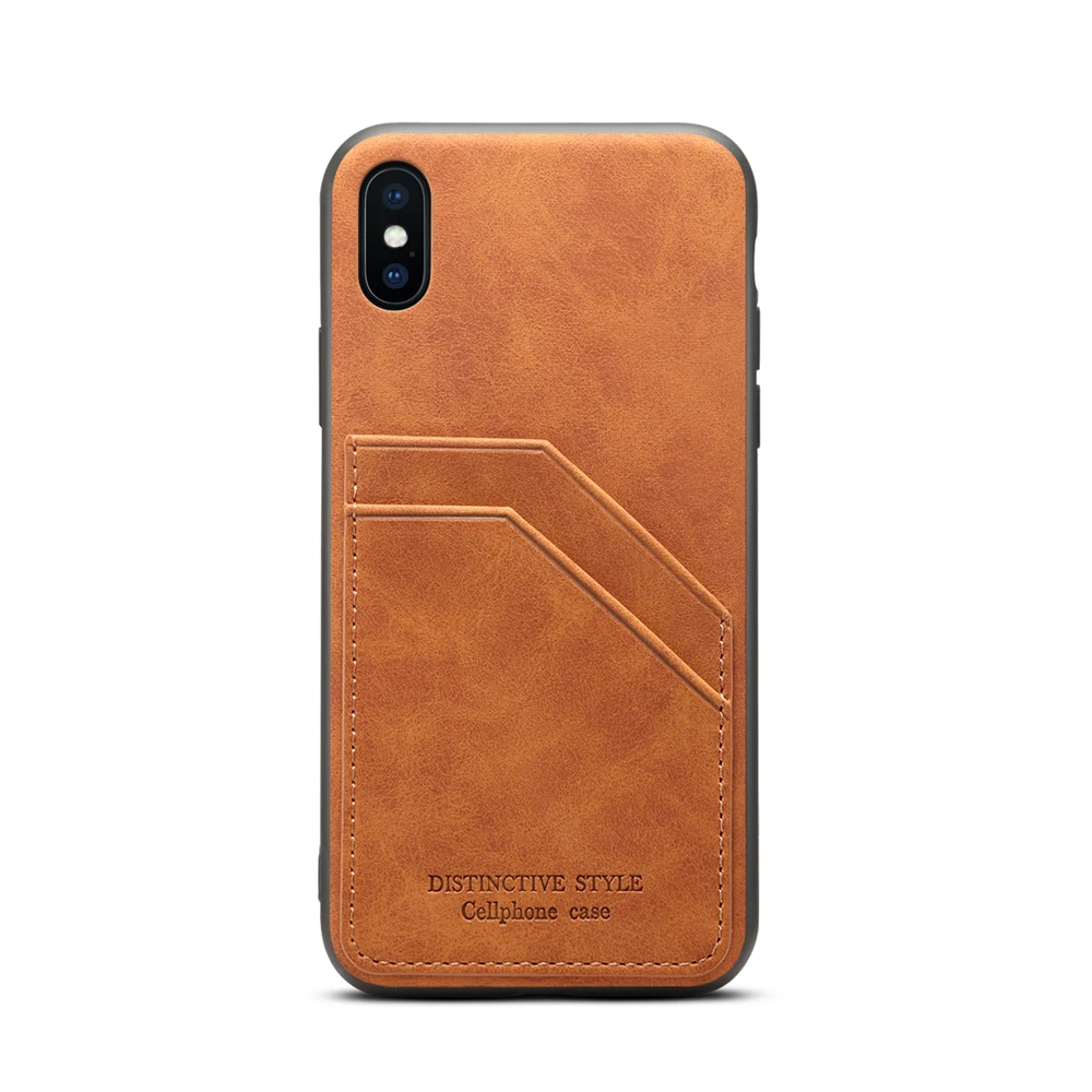 Роскошный чехол для iPhone 11 pro max X XR Xs 7 8 Plus из искусственной кожи ультратонкий