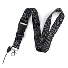 Творческий черный продвинутый в виде математических формул и ремешки многофункциональный брелок мобильный телефон с подвеской шейным брелок украшения