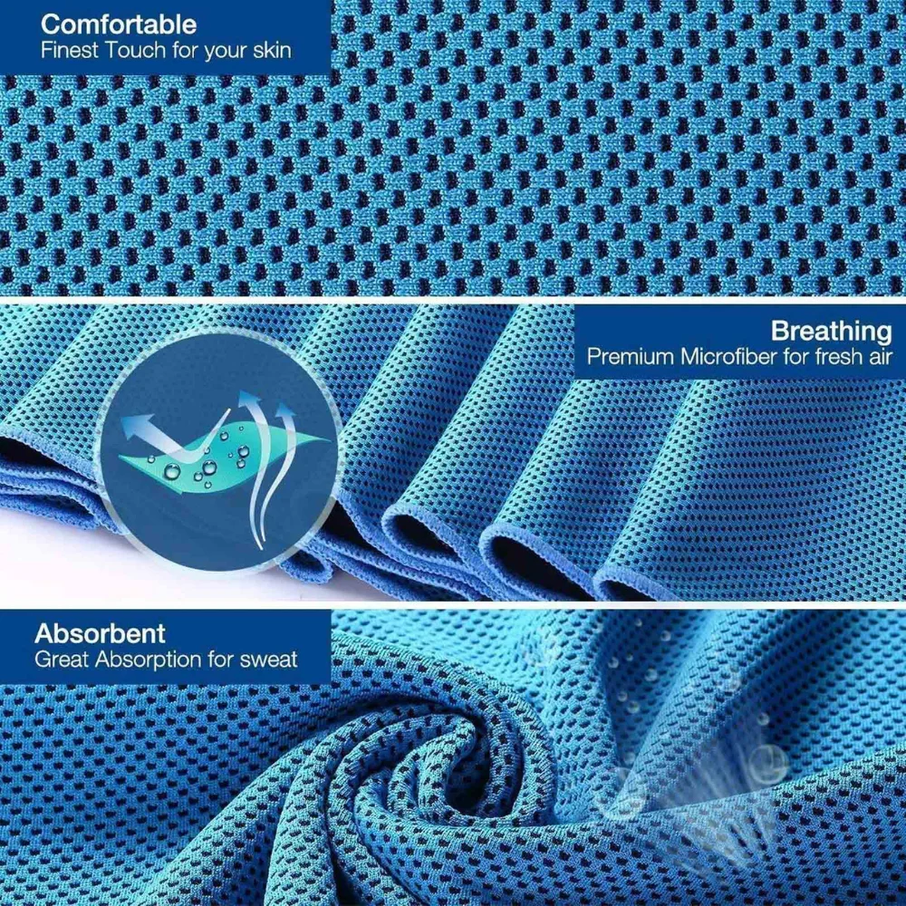 Охлаждающее спортивное полотенце полотенца для лица быстросохнущие бега