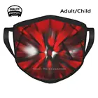 Helix Gate-абстрактный дизайн мягкие теплые маски для рта hbзависит Абстрактный графический красный темный крутой портал Stargate ворота входная дверь