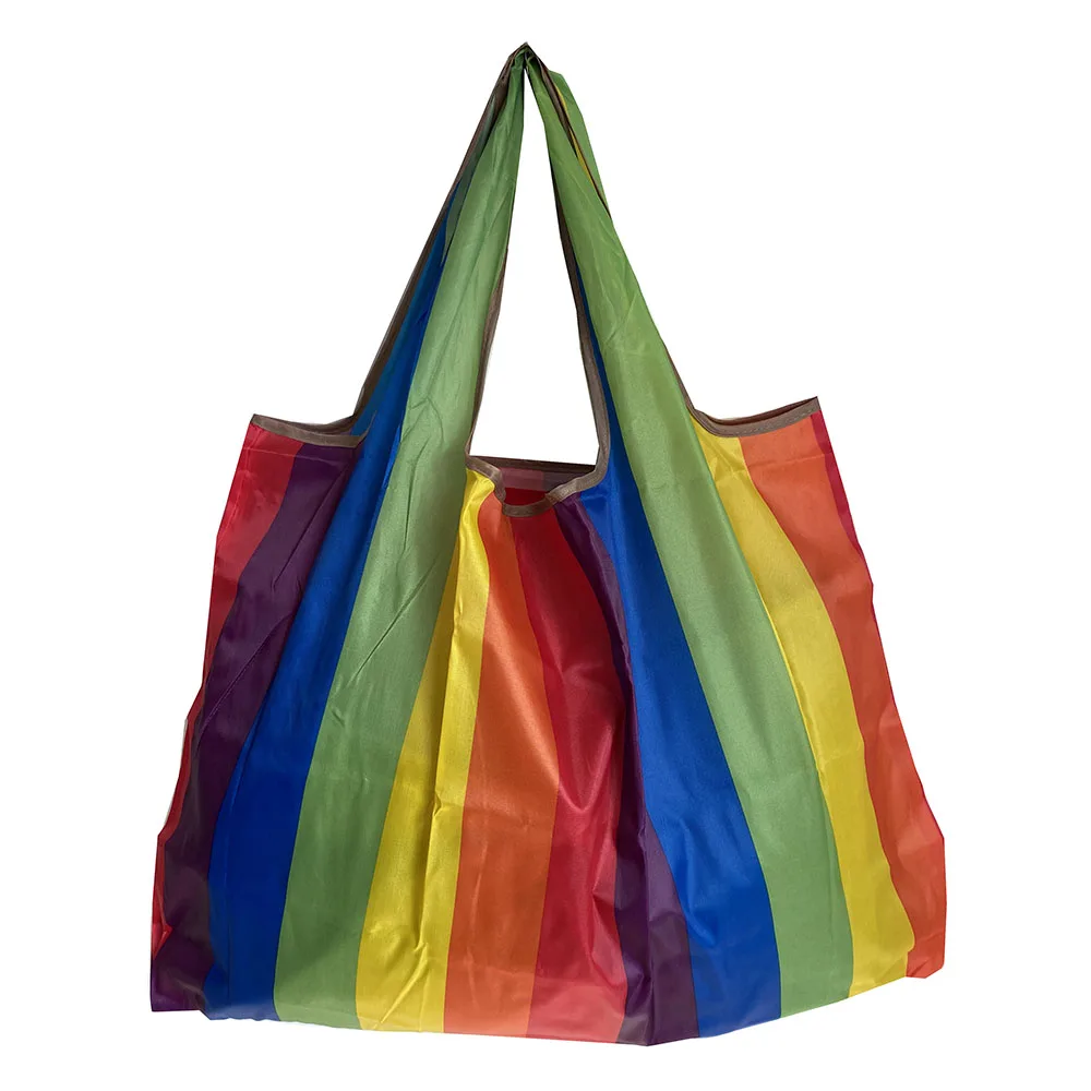 

Reusable large shopping bag handbag foldable women's Travel Shoulder Bag Handbag large storage bag washable heavy nylon 2021