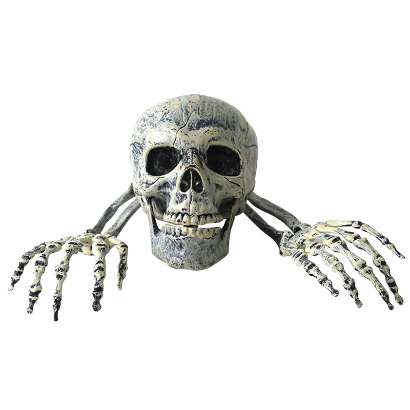 Украшение на Хэллоуин поддельный череп скелет ужас надгробие Декор дома сада