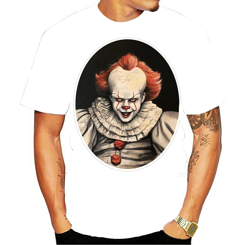 

Horror movie It Penny Wise clown series 3D printing casual T-shirt men and women hip-hop streetwear men's T-shirt