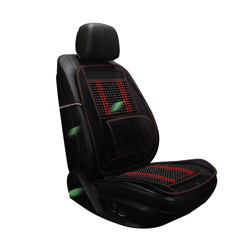 

Car Seat Back Pillow Lumbar Support Cushion Summer Cool Universal Auto Massage Backrest Office Chair Pad Interior Accessories