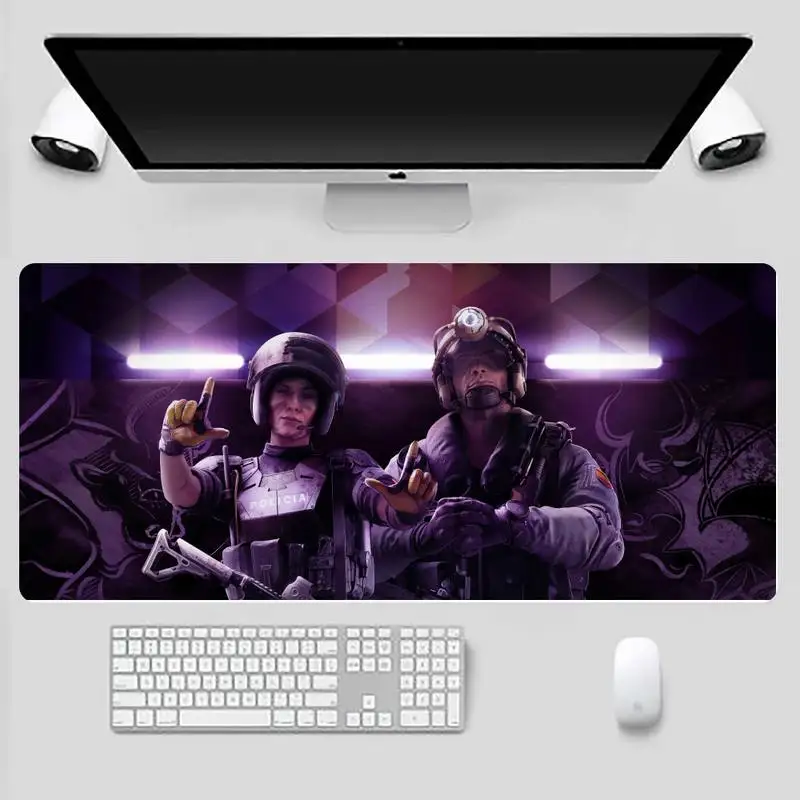 

Rainbox six siege Comfort Gaming Mousepad Desk Mats Table Protect Gamer Office Large Mouse Mat pad X XL Non-slip Laptop Cushion