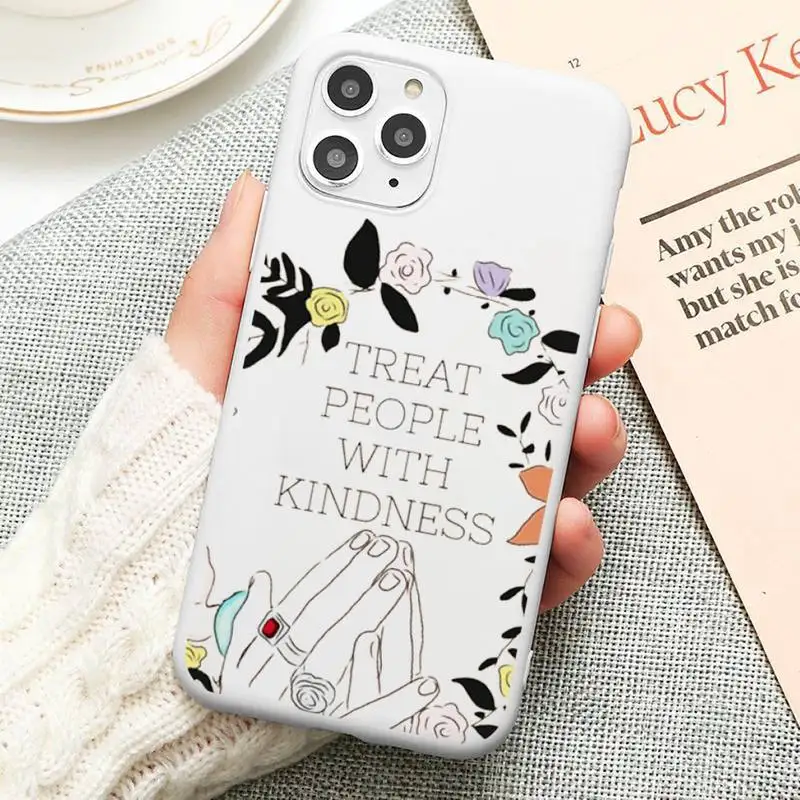 

Harry Styles Treat People With Kindness Phone Case Candy Color for iPhone 11 12 mini pro XS MAX 8 7 6 6S Plus X 5S SE 2020 XR