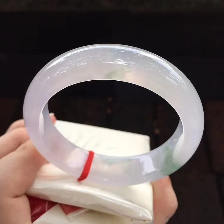 

Zheru ювелирное изделие из натурального бирманского нефрита 54-64 мм, светильник, фиолетовый двухцветный браслет, элегантные ювелирные изделия ...