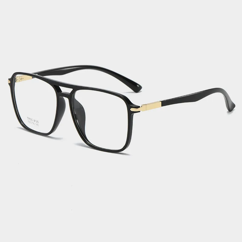 Montura grande TR90 transparente para hombre y mujer, gafas falsas, óptica Vintage, para miopía, Retro