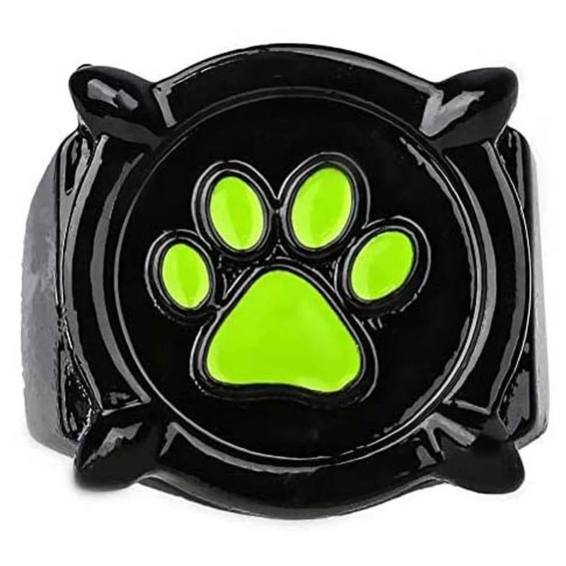 Модные кольца с черными котиками и рисунком собак из мультфильма Щенячий патруль