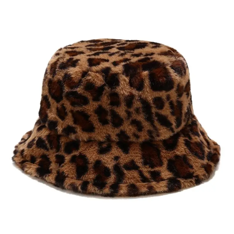 

Warm Panama Custom Hat Men's Women's Autumn Winter Hat for Women Hats and Caps Leopard Fishing hat Woman Bucket Tie Dye Cap