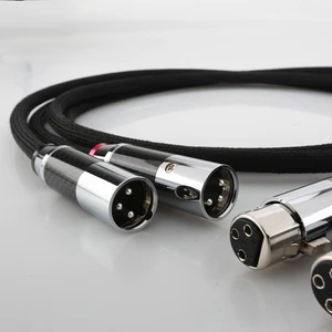 high quality audiocrast 99 998 ofc silver plated copper hifi silver plating xlr plug interconnect audio cable free global shipping