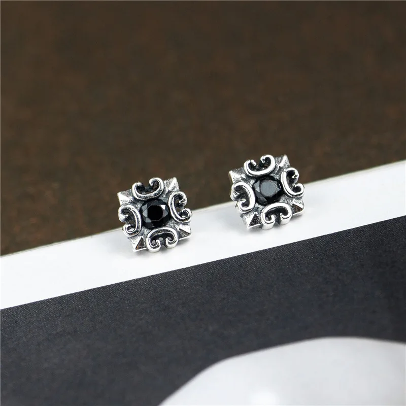 Серьги гвоздики мужские из серебра 100% пробы гипоаллергенные|Серьги-гвоздики| |