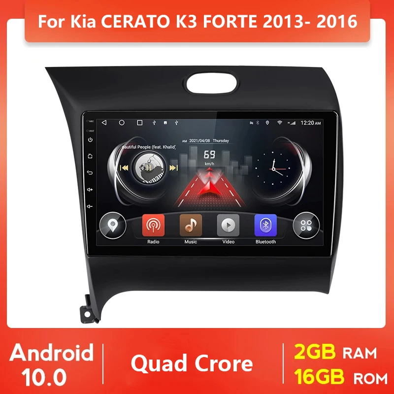 

Android 10.1 2 Din 9" touch screen Car Radio Player Navigation Multimedia video For KIA K3 Cerato Forte 2013 2014-2016 2 din gps