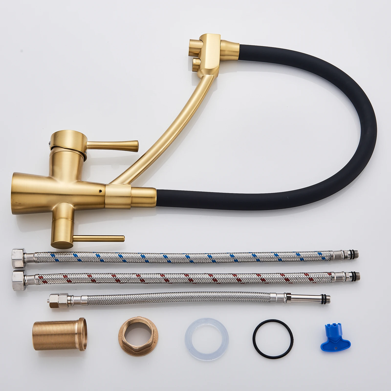 Кухонный Смеситель Rozin кран для очистки питьевой воды Поворот 360 градусов горячей