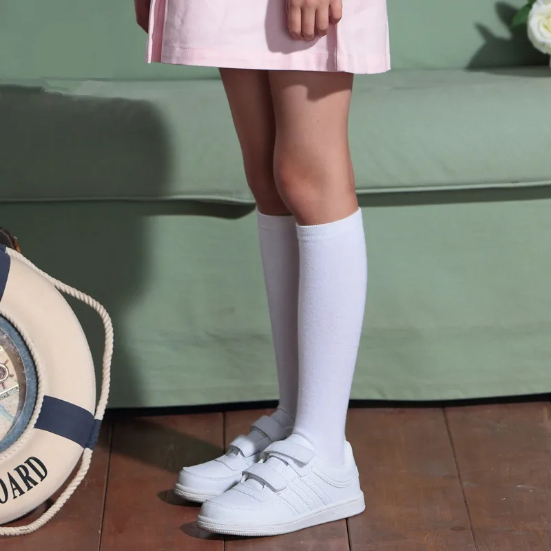 Гольфы детские, для мальчиков и девочек, длинные, школьные формы, белые  носки в стиле Харадзюку, длинные, для учеников, черные, От 1 до 15 лет |  AliExpress