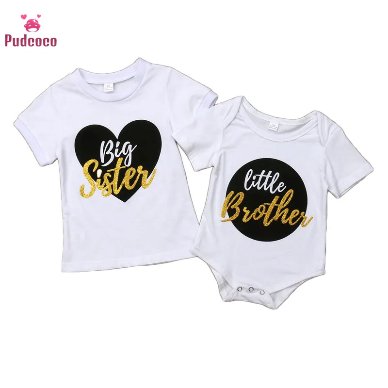 Pudcoco-Conjunto de ropa a juego para beb&eacute;, ni&ntilde;o y ni&ntilde;a monos para, camiseta para ni&ntilde;o, conjunto de ropa 2020-0