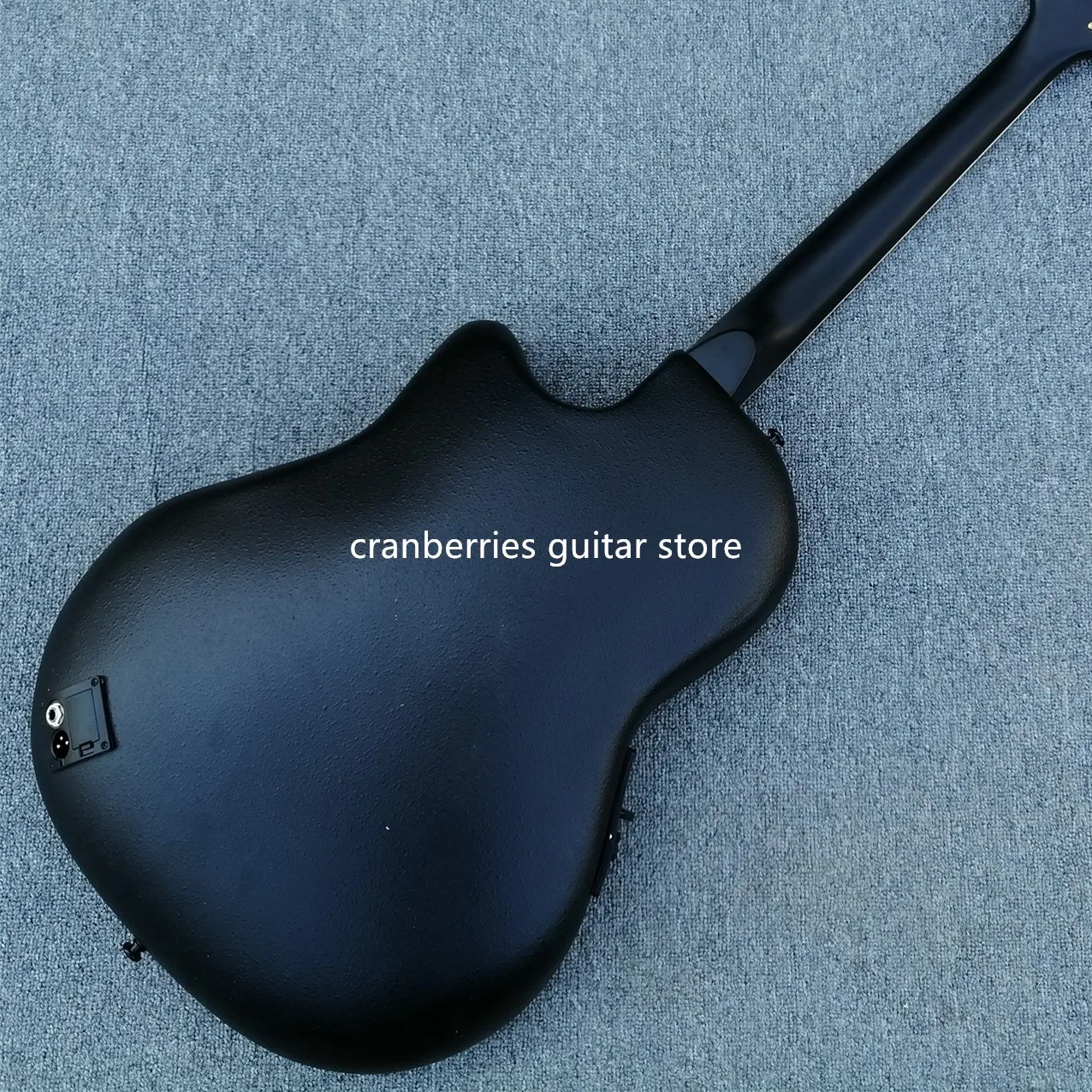 Хорошее качество, 6-струнная акустическая гитара с круглой задней основой, из углеродного волокна
