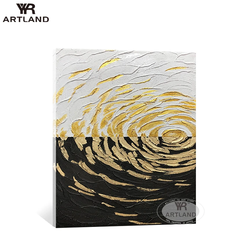 YYR ARTLAND абстрактный нож толстая картина маслом 100% ручная работа на холсте