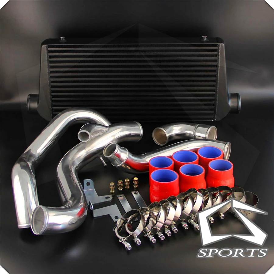 Черный FMIC турбо интеркулер и трубопровод комплект подходит для N * issan 200SX 240SX S14 S15