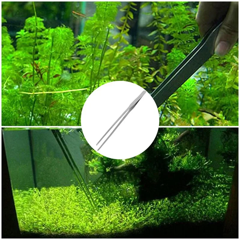 

Plant Scissors And Tweezers Stainless Steel Lawn Cleaning Accessories Tank Accessories For Plants And Fish Cleaning Tool