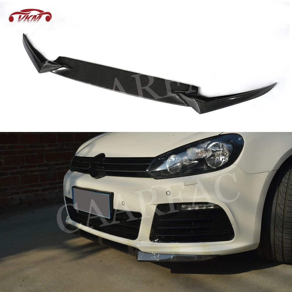 Передний бампер для MK6 спойлер Volkswagen VW Golf 6 VI R20 2010 2013 лопата из углеродного