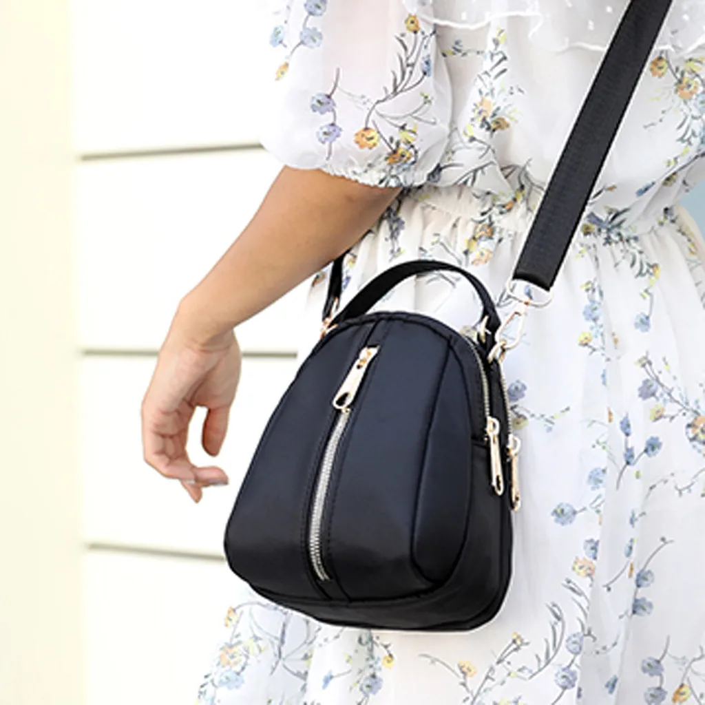 

2019 New Shoulder Bag Women Nylon Waterproof Messenger Bag For Girls Women's Fashion Solid Color Ladies Travel Crossbody Bags