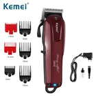 Kemei профессиональная машинка для стрижки волос, электрический триммер для волос, мощная машинка для бритья волос, машинка для стрижки бороды, электрическая бритва 100-240 В