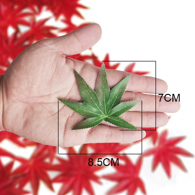 Искусственные шелковые листья поддельные растения Моделирование Украшение На