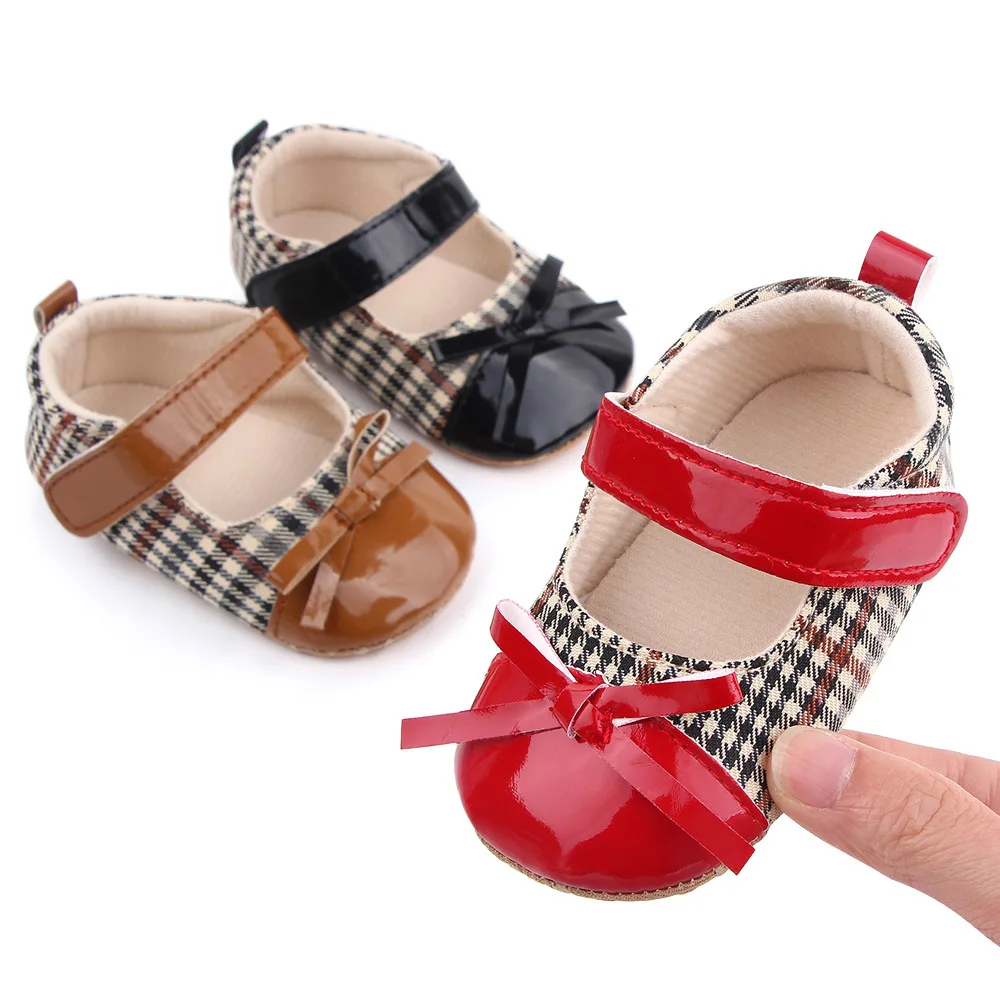 

Baby Shoes for Girls Fashion Soft-Soled Toddler Shoes Newborn Casual Bow 0-1-12 Months Prewalkers