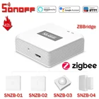 Датчик температуры и влажности SONOFF SNZB-02 ZigBee, уведомление в режиме реального времени, приложение E-WeLink, умный дом, работа с SONOFF ZBBridge