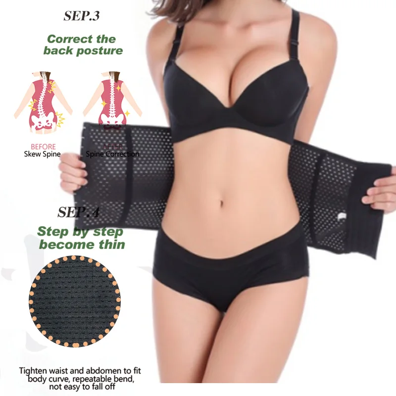 Корсет утягивающий женский со стальными косточками послеродовой пояс