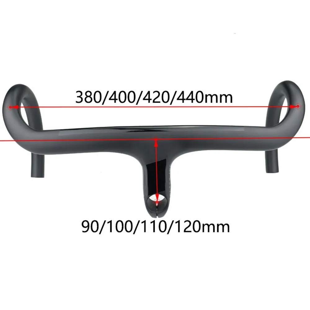 

NEW Hight Quality Ultralight Carbon Road Handlebar 28.6mm Fork UD Breaking Wind Integrated Molding Handlebar Cycling Bike Parts