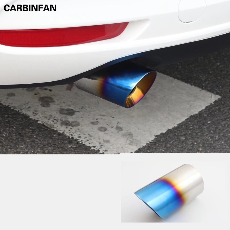 Нержавеющая сталь Автомобильный задний глушитель наконечник выхлопные трубы