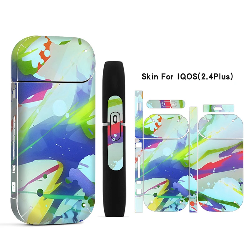 Красочные наклейки печать кожи для IQOS 2 4 плюс электронная сигарета