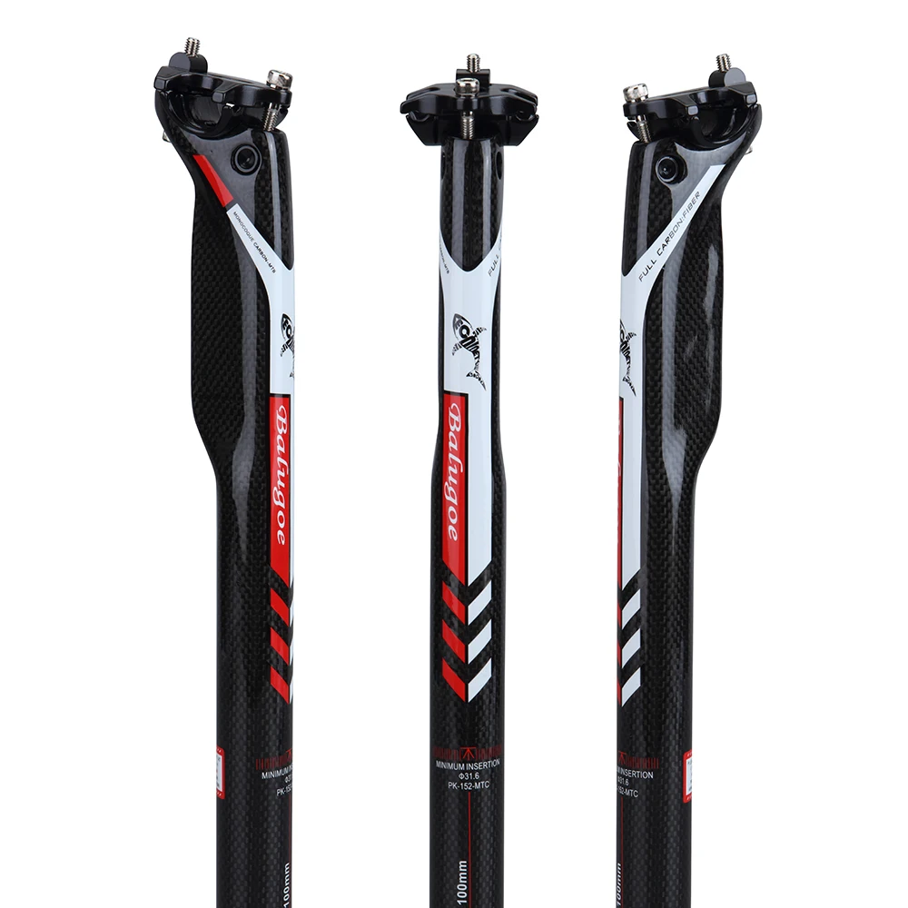 

2022New Brand Full Carbon Fiber Mountain Bicycle Saddle Diameter : 27.2-28.6mm Length : 250-400mm