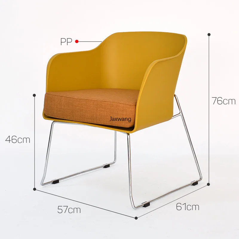 

Nordic Dining Chairs Household Furniture Chair Minimalist Modern Armchair Wrought Iron Plastic Chair Student Simple Dining Chair