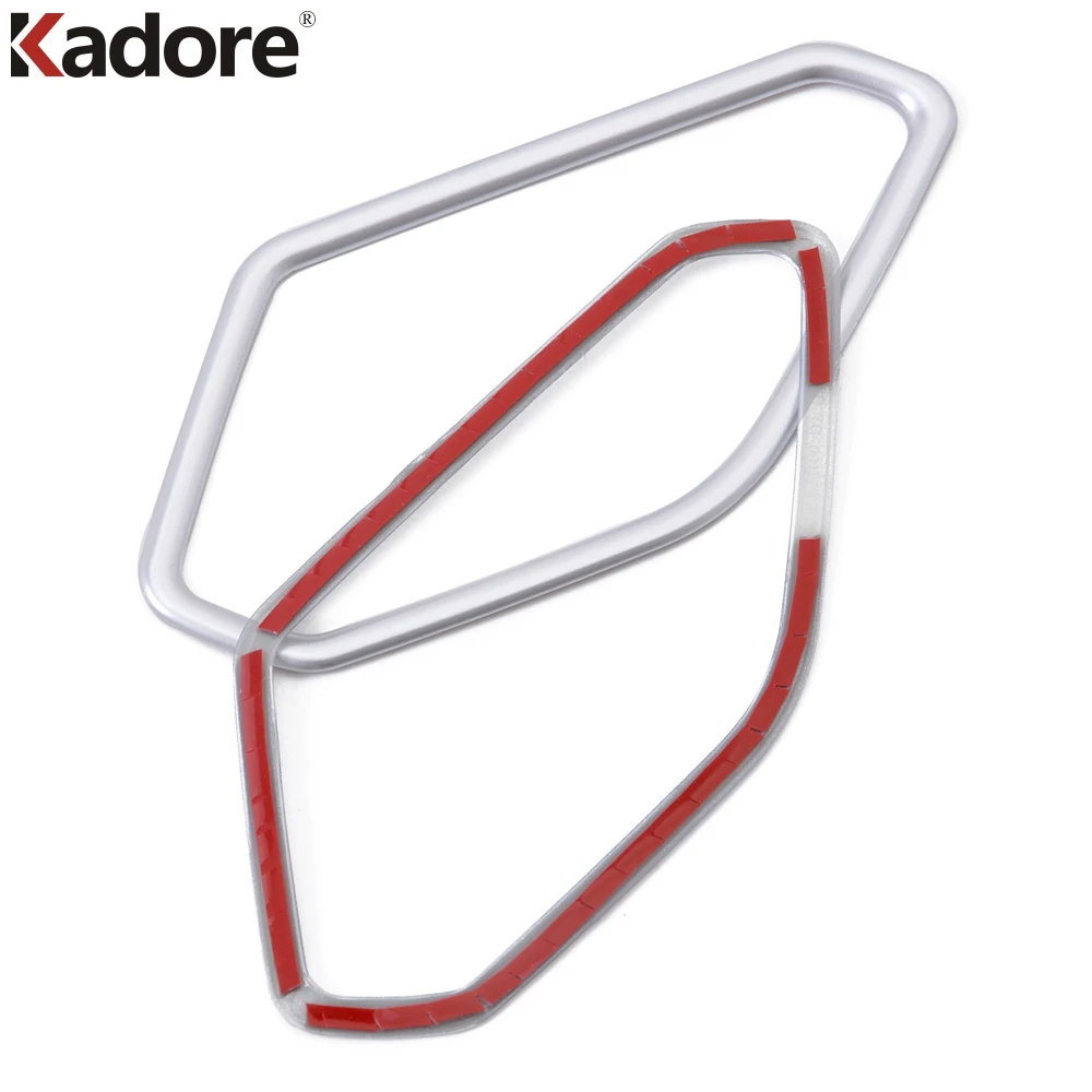 Матовая звуковая Крышка для внутренней боковой двери Volkswagen VW Tiguan 2017 2018 ABS декоративные аксессуары|Лепнина