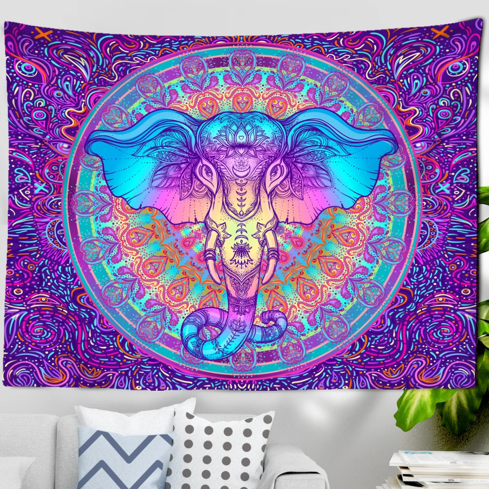 Индийская семь чакр стандартное настенное крепление Психоделическое ведро