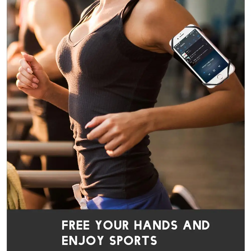 360 Вращающийся Мобильный держатель телефона повязки на руку браслет подставка