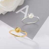 sunflower rings for women you are my sunshine stainless steel ring vintage ring 2021 fashion aesthetic jewerly gift bague