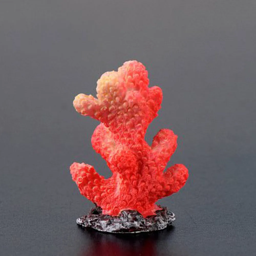red 1 шт. красочные аквариумные украшения из кораллов для аквариума, искусственные кораллы для аквариума, украшения для аквариума - Цвет: red