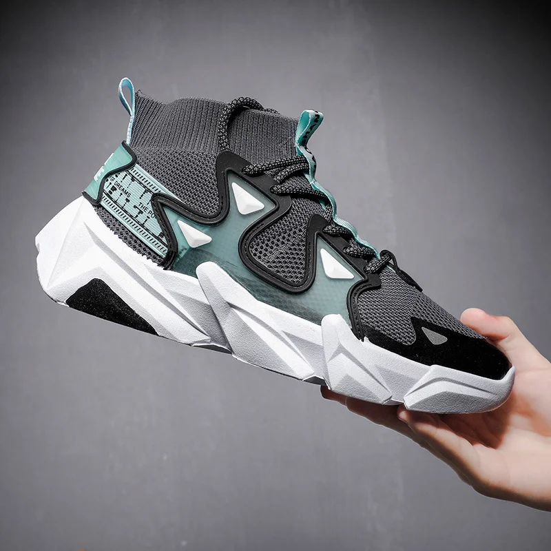 

Fashion Brand Socks Sneakers Men Breathable Designer Trainers Shoes Man Casual Socks Shoes Sneakers Knit Green zapatillas hombre