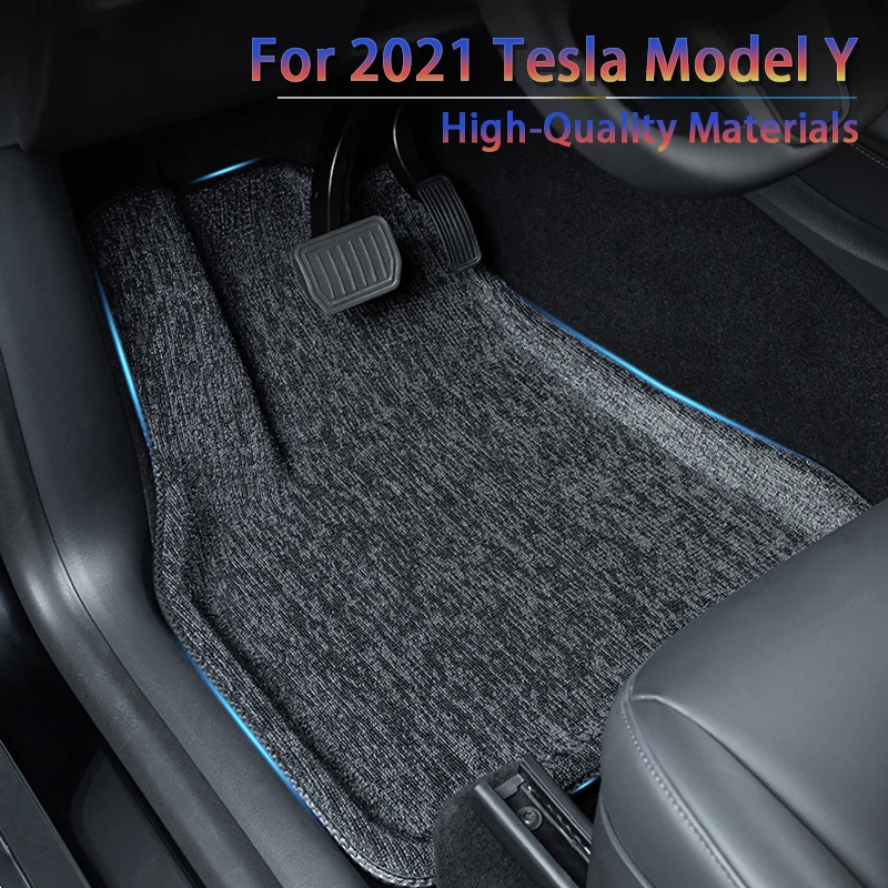 Полное окружение специальный коврик для ног 2021 Tesla модель Y автомобильный