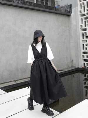 Yamamoto Стиль Темный японский дизайн чувство лета 2020 новый стиль женский арт юбка с