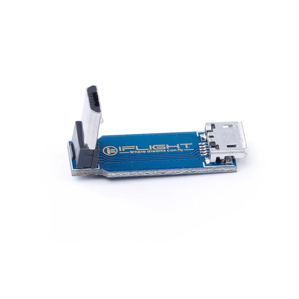 

Переходная пластина iFlight L Type 90 градусов, переходник с Micro USB «штырь-гнездо», поддержка функции синхронизации передачи данных для FPV дрона