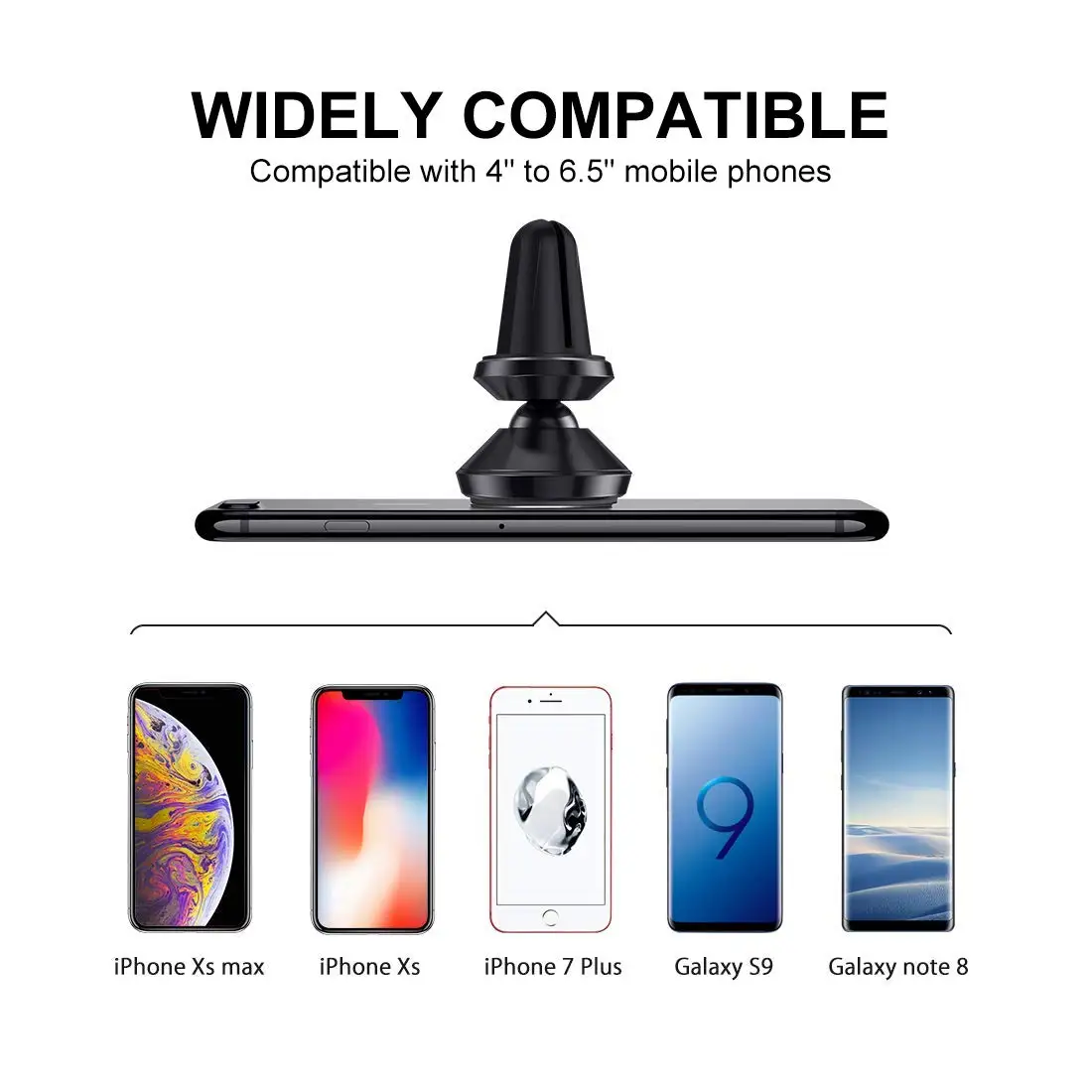 Магнитный автомобильный держатель для телефона iPhone samsung 360 Air Mount Магнитная подставка для мобильного телефона в автомобиле gps держатели крепление