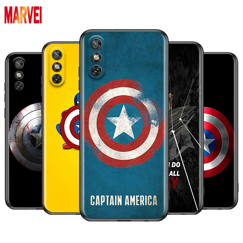

Captain America Shield For Huawei Y9S Y6S Y8S Y9A Y7A Y8P Y7P Y5P Y6P Y7 Y6 Y5 Pro Prime 2020 2019 2018 Black Phone Case