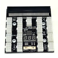server power adapter power supply breakout board 12 17x6pin pci e output adapter board with manual switch